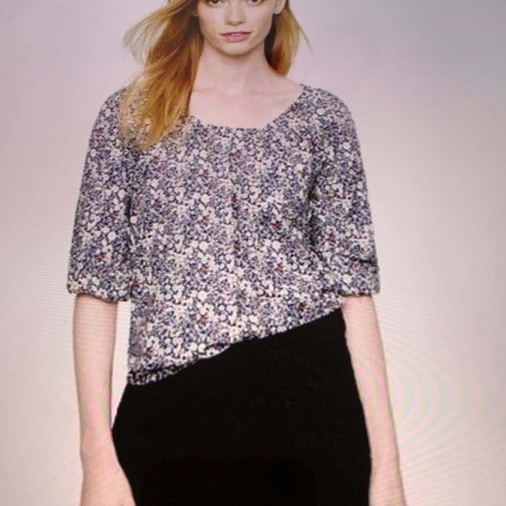 J.Crew Liberty Art Fabrics Peasant Blouse S